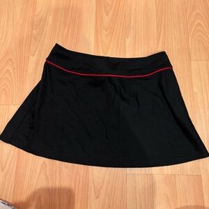 Ralph Lauren Sport Navy Blue Mini Skirt with Red Accent